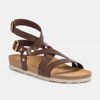 Sandales Elorza Multibrides Marron